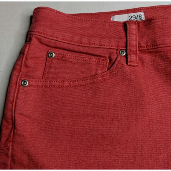 Gap 1969 Summer Cut Off Shorts Denim Frayed Pink 29/8 New - Picture 2 of 7